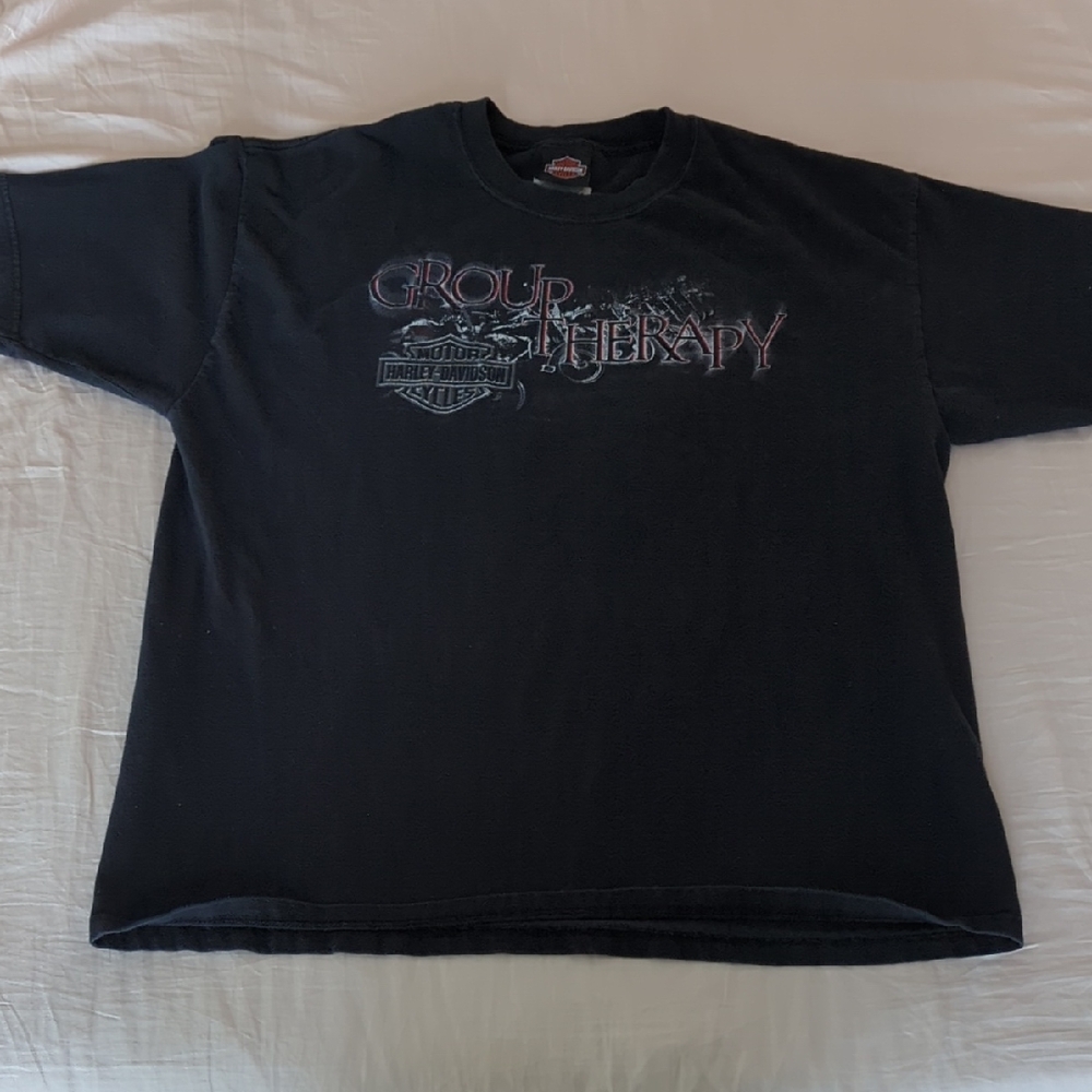 Harley Davidson Indy West 10th Anniversary Group Therapy Shirt - Picture 2 of 6